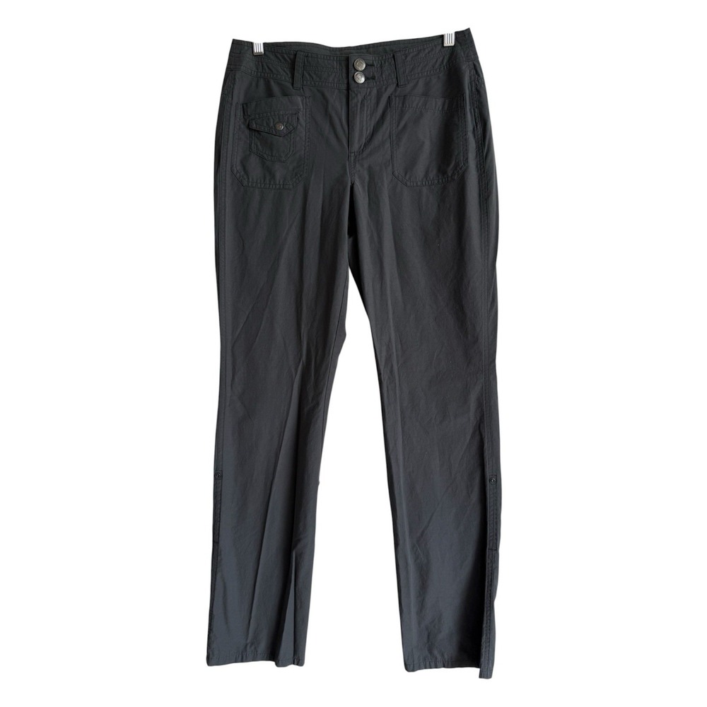 Marmot Delaney Women's Hiking‎ Pants Charcoal Gray Roll Up Convertible Size 6